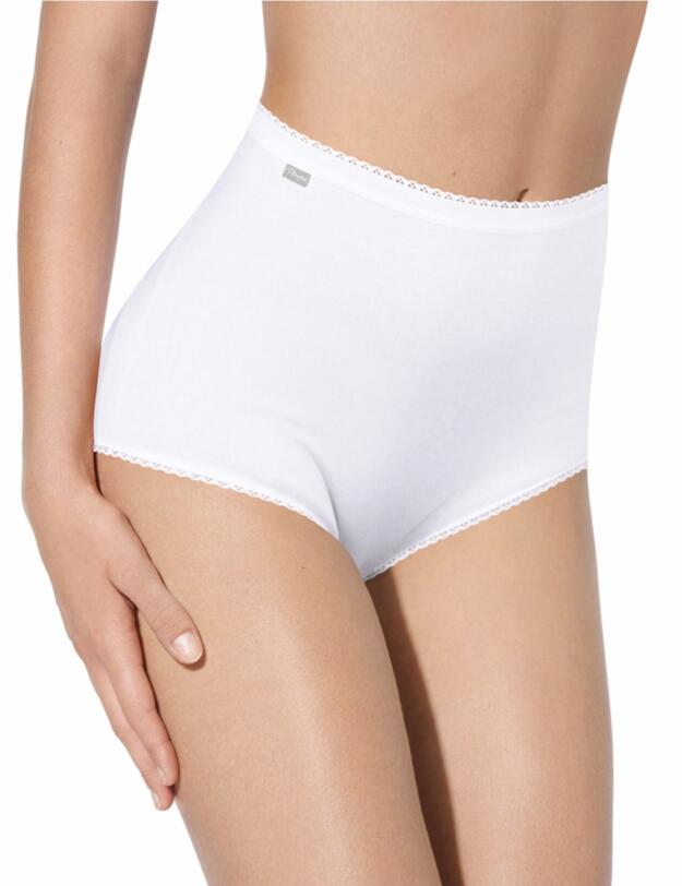 Playtex Pure Cotton Maxi Stretch 6 Pack Brief White/Black