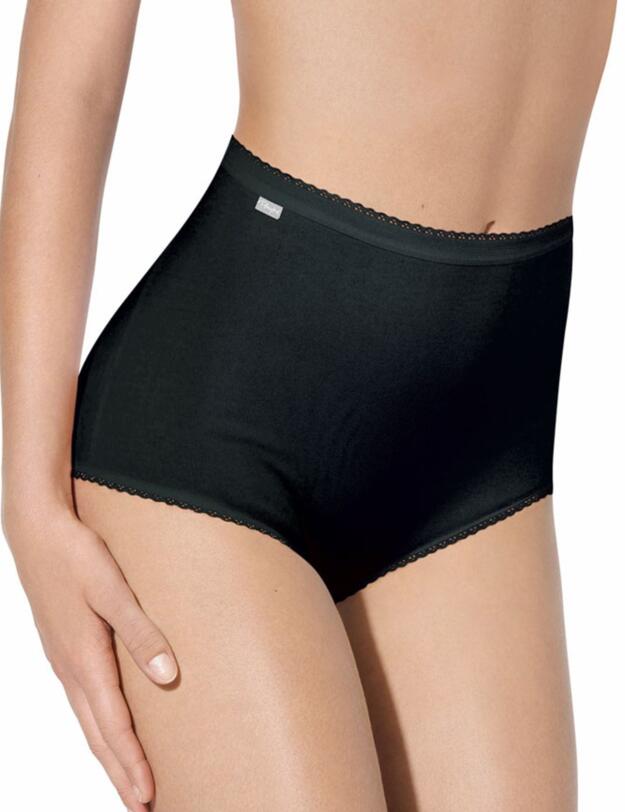 Playtex Pure Cotton Maxi Stretch 6 Pack Brief White/Black