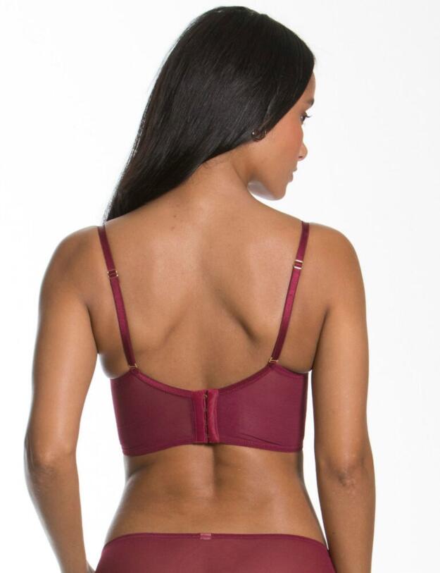 Gossard Encore Padded Longline Bra Bordeaux