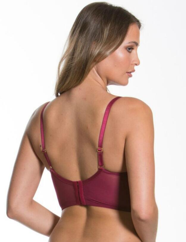Gossard Encore Padded Longline Bra Bordeaux