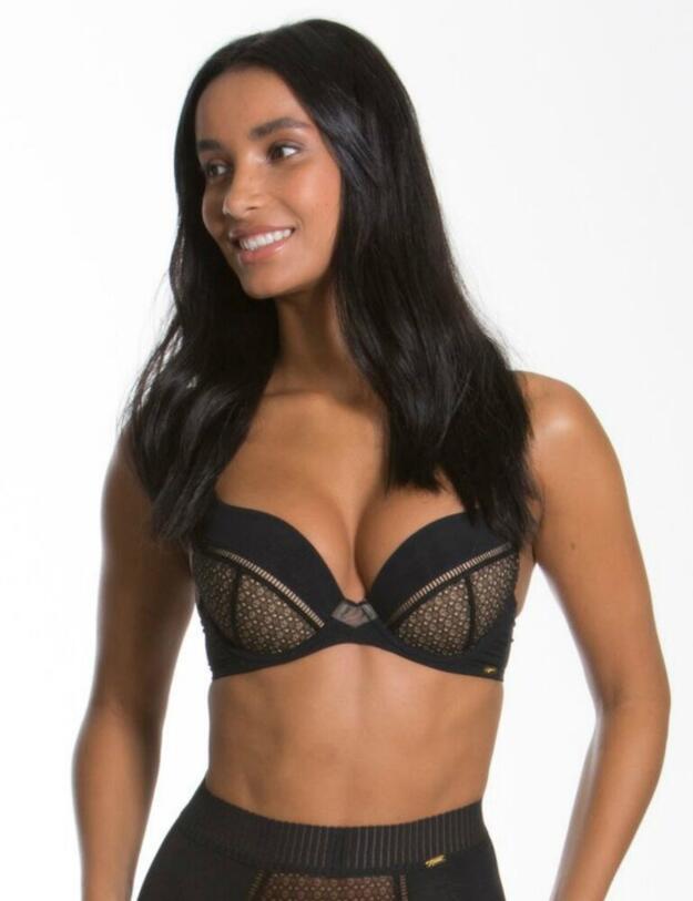 Gossard Graphic Luxe Plunge Bra Black