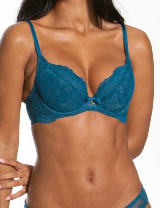 7711 Gossard Superboost Lace Plunge Bra - 7711 Ink Blue