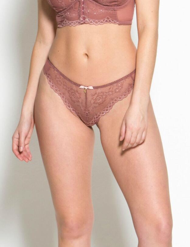 7716 Gossard Superboost Lace Thong - 7716 Cinder Rose