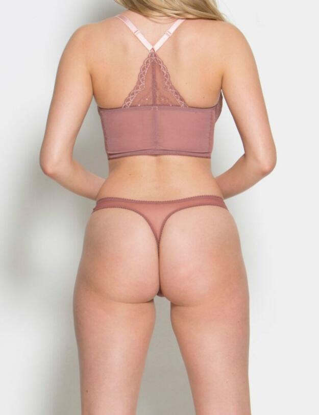 7716 Gossard Superboost Lace Thong - 7716 Cinder Rose