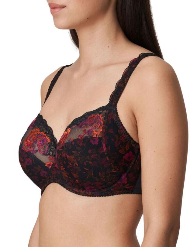 0163210 Prima Donna Palace Garden Full Cup Wire Bra - 0163210 Charcoal