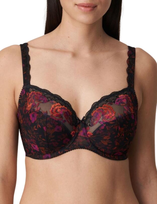 0163210 Prima Donna Palace Garden Full Cup Wire Bra - 0163210 Charcoal