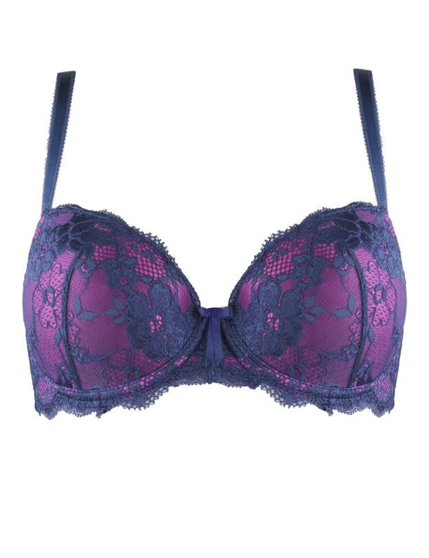 1513 Pour Moi Amour Underwired Bra - 1513 Blue/Pink