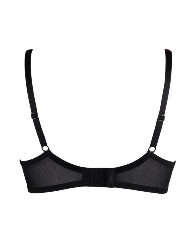 18700 Pour Moi Decadence Lightly Padded Bra - 18700 Red/Black