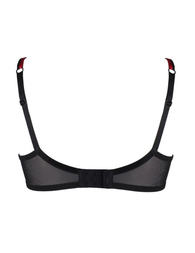 18702 Pour Moi Decadence Underwired Bra - 18702 Red/Black