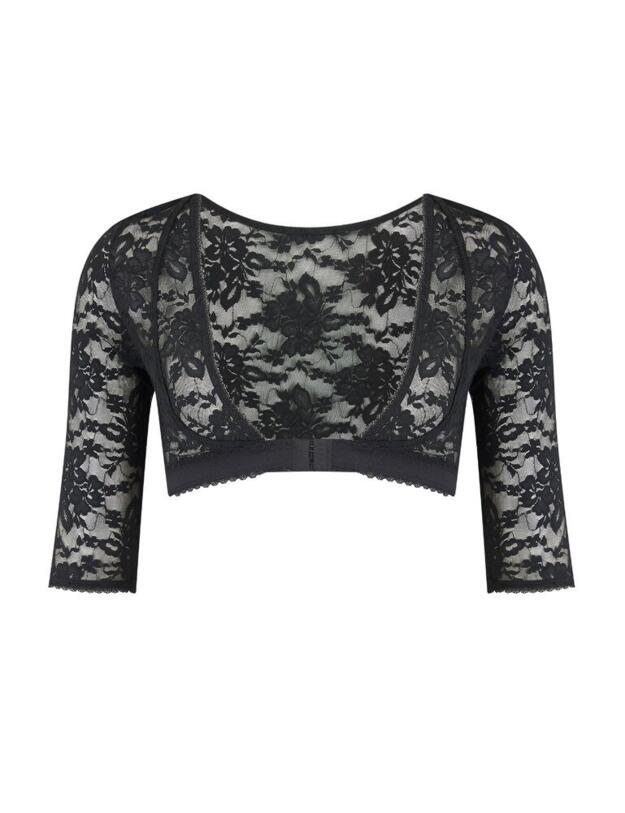 19104 Pour Moi Make A Scene Lace Arm Sleeve Top - 19104 Black