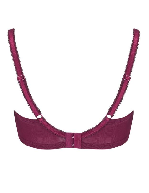 3804 Pour Moi Imogen Rose Embroidered Full Cup Bra - 3804 Plum/Rose