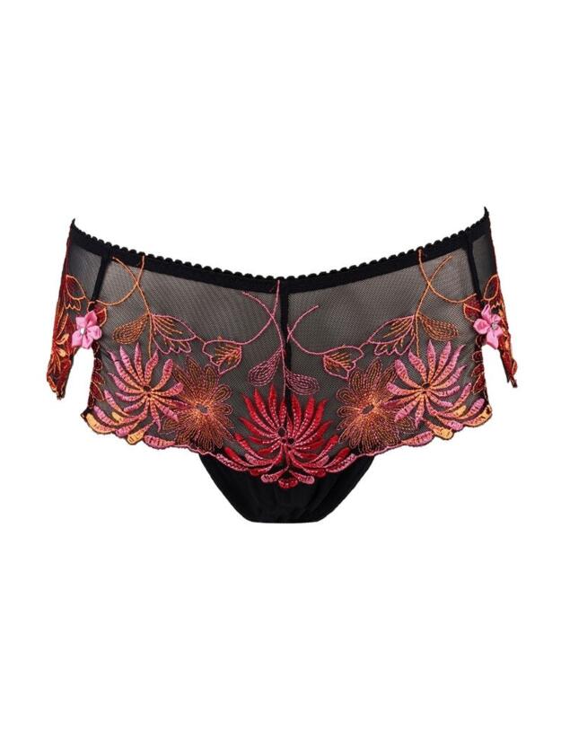 7703 Pour Moi St Tropez Short Brief - 7703 Black/Pink/Orange