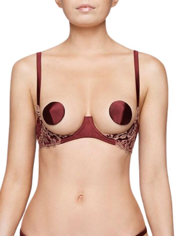 COR-002-07 Coco De Mer Cordia Open Underwired Bra - COR-002-07 Aubergine