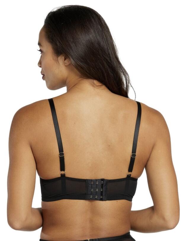 Playful Promises Eddie Crossover Wrap Bra Core Black 