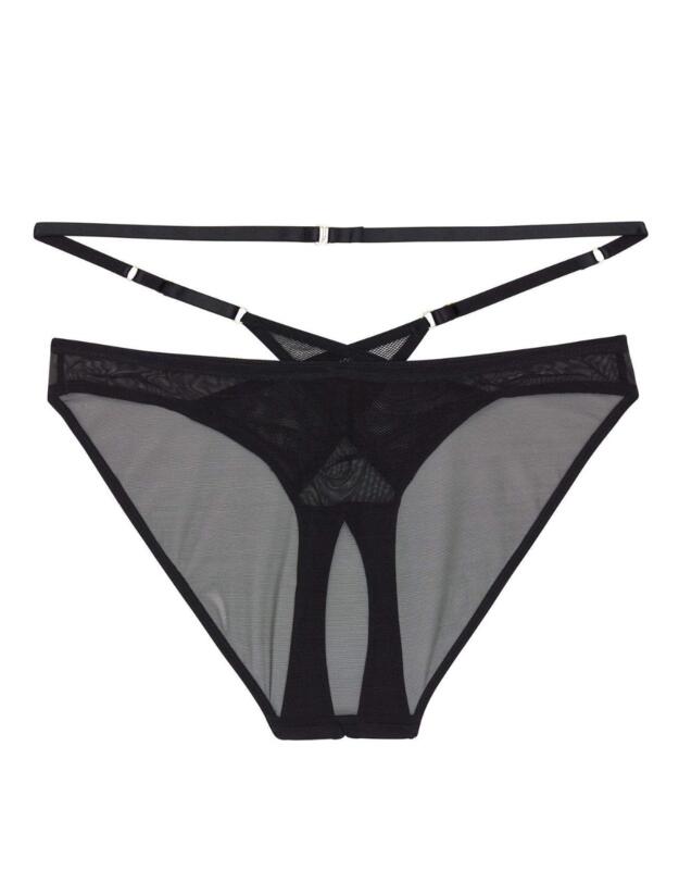 PPB3144B Playful Promises Eddie Crotchless Brazilian Brief - PPB3144B Black