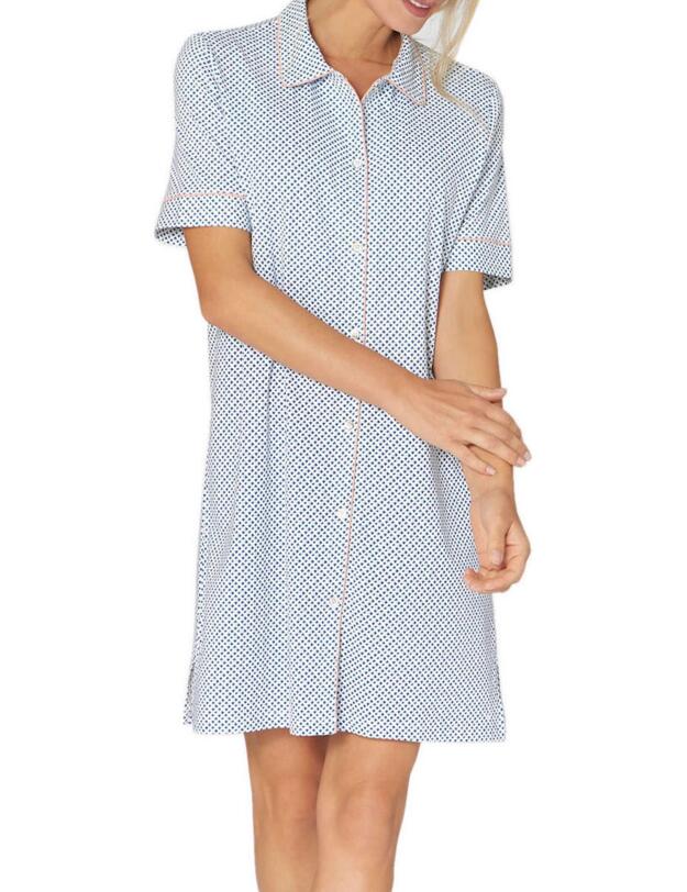 10202435 Triumph Lounge-Me Boyfriend Nightshirt - 10202435 Blue/Light Combination