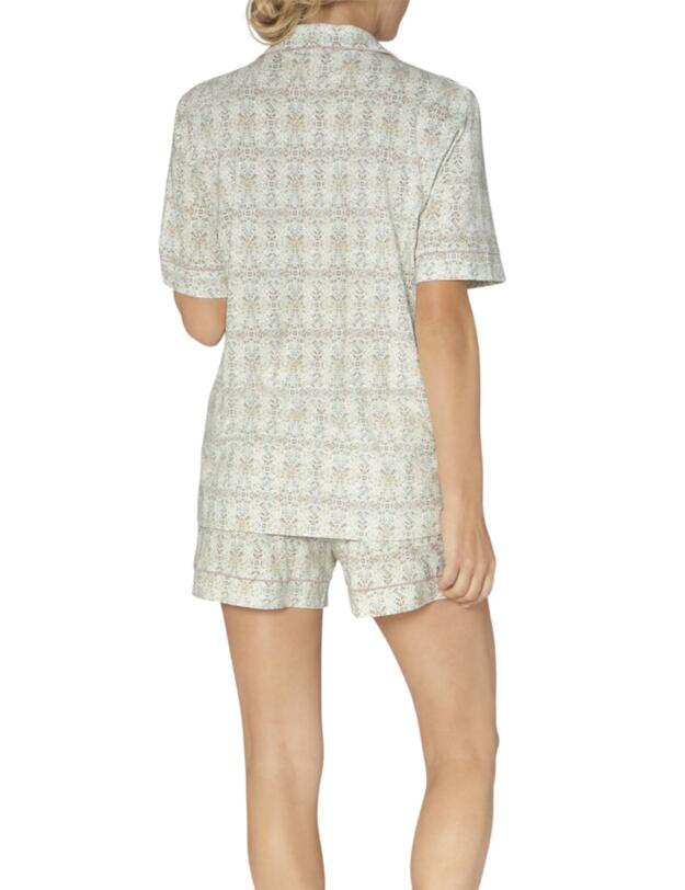 10202445 Triumph Lounge-Me Natural Boyfriend Pyjama Set - 10202445 Turquoise/Light Combination