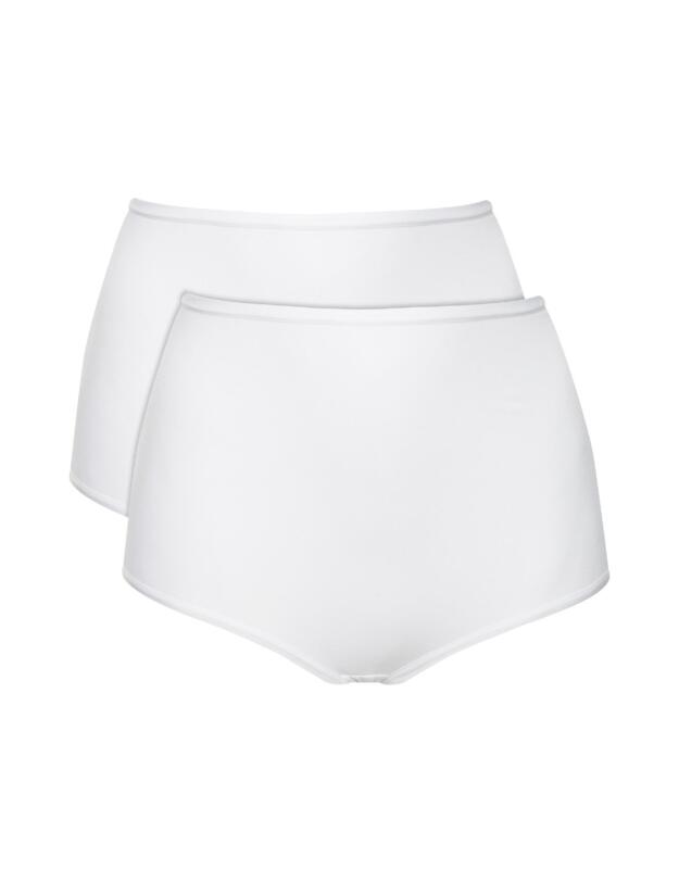 10194635 Triumph Touch Of Cotton 2 Pack Maxi Brief - 10194635 White