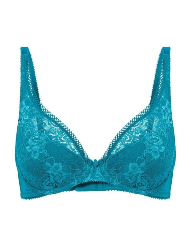 0807822 Felina Secret Garden Plunge Bra - 0807822 Aquamarine