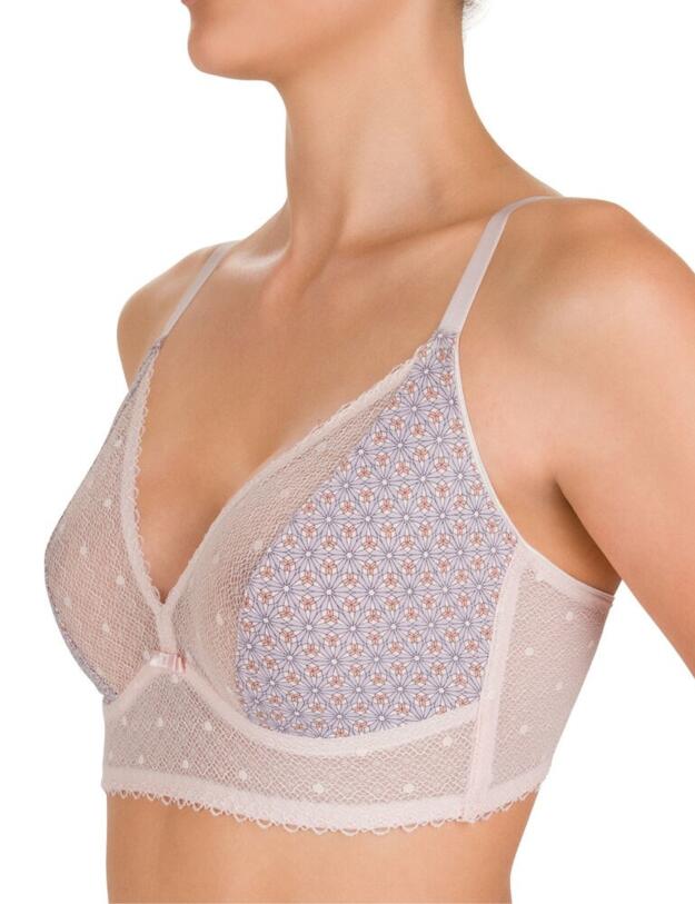 803857 Felina Capri Bralette Bra - 803857 Dusty Rose