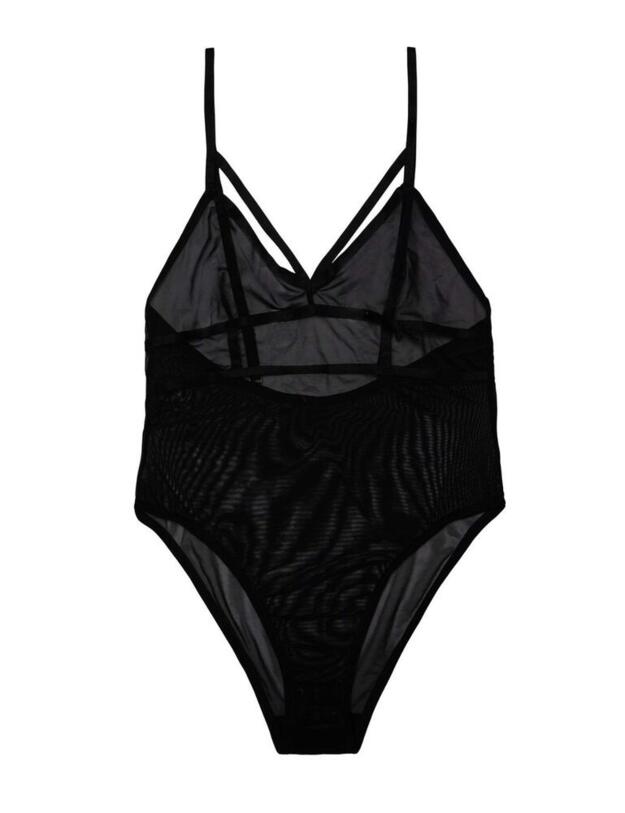 PPHUS021B Playful Promises Hustler Arielle Mesh Body - PPHUS021B Black