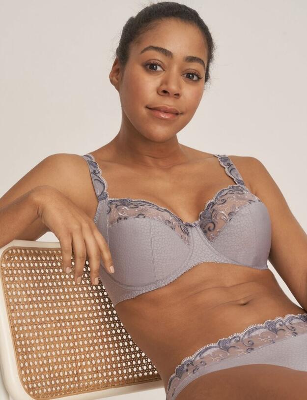 0163120/21 Prima Donna Candle Light Full Cup Wire Bra - 0163120/21 Powder Grey
