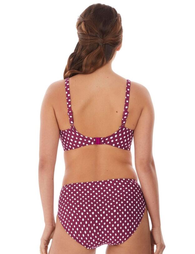 6720 Fantasie Santa Monica Gathered Full Cup Bikini Top - 6720 Garnet