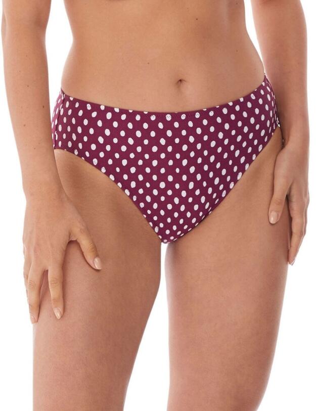 6725 Fantasie Santa Monica Mid Rise Bikini Brief - 6725 Garnet