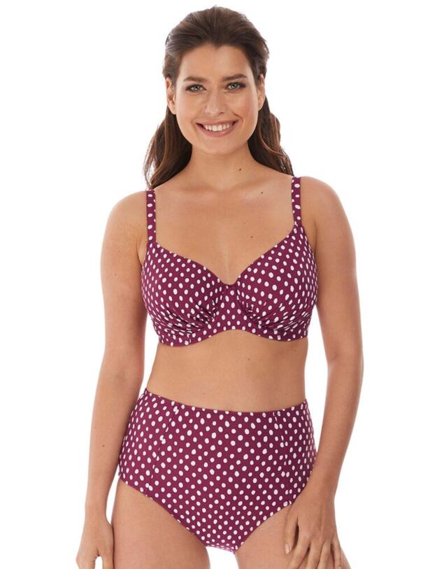 Fantasie Santa Monica High Waist Bikini Brief Garnet