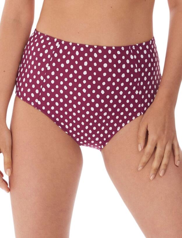 Fantasie Santa Monica High Waist Bikini Brief Garnet