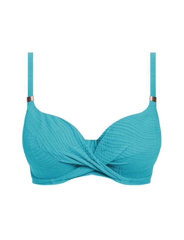 6355 Fantasie Ottawa Wrap Front Full Cup Bikini Top - 6355 Aquamarine 