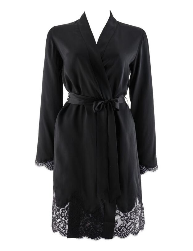 MS65 Aubade Soie D Amour Kimono - MS65 Noir 