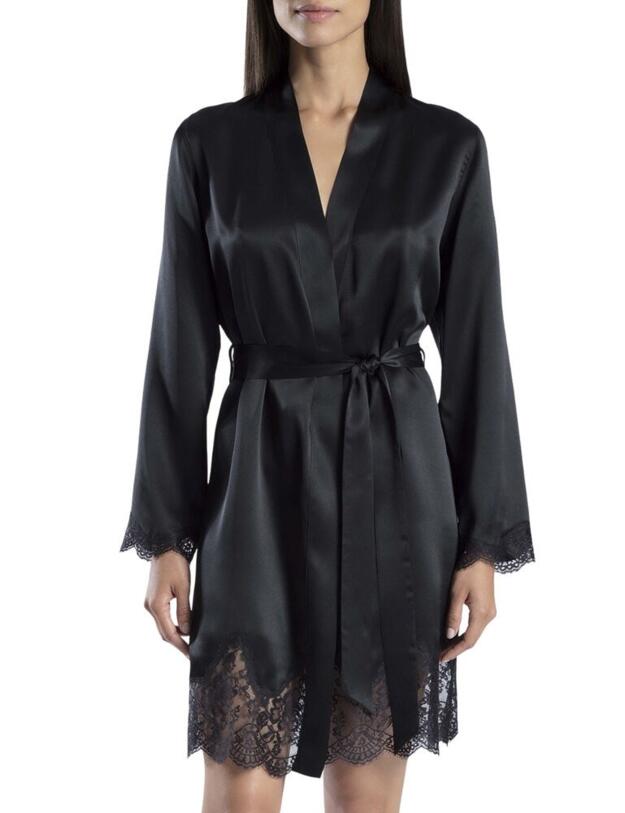 MS65 Aubade Soie D Amour Kimono - MS65 Noir 