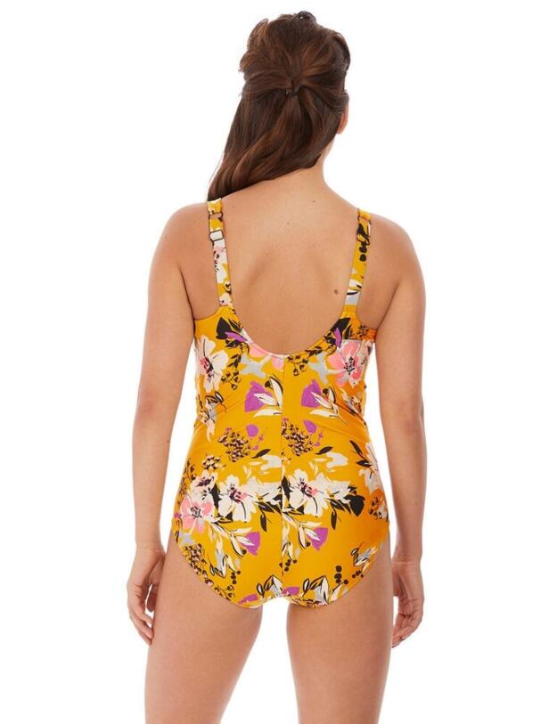 6958 Fantasie Florida Keys Gathered Plunged Swimsuit - 6958 Nectar