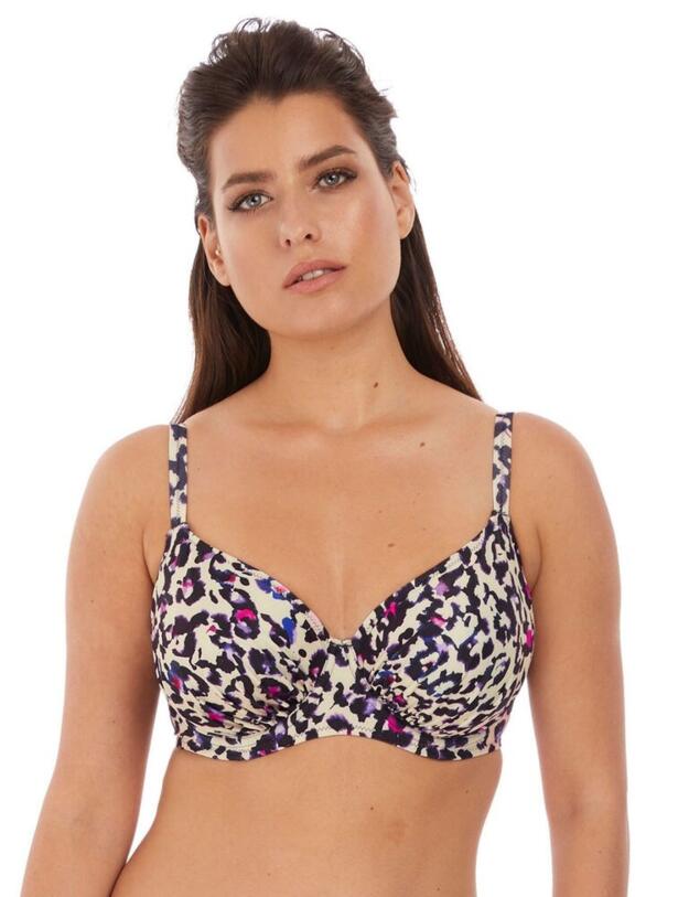6940 Fantasie Bonito Gathered Full Cup Bikini Top - 6940 Amethyst