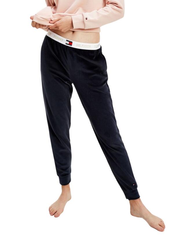 UW0UW02547 Tommy Hilfiger Velour Track Pant - UW0UW02547 Desert Sky