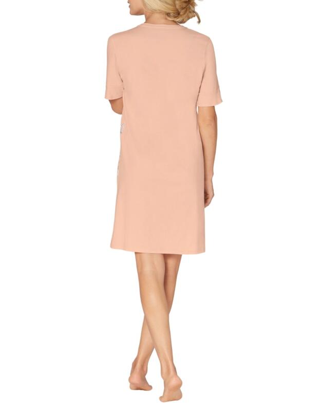 10202376 Triumph Lounge Me Cotton Nightdress  - 10202376 Peach/Light Brown