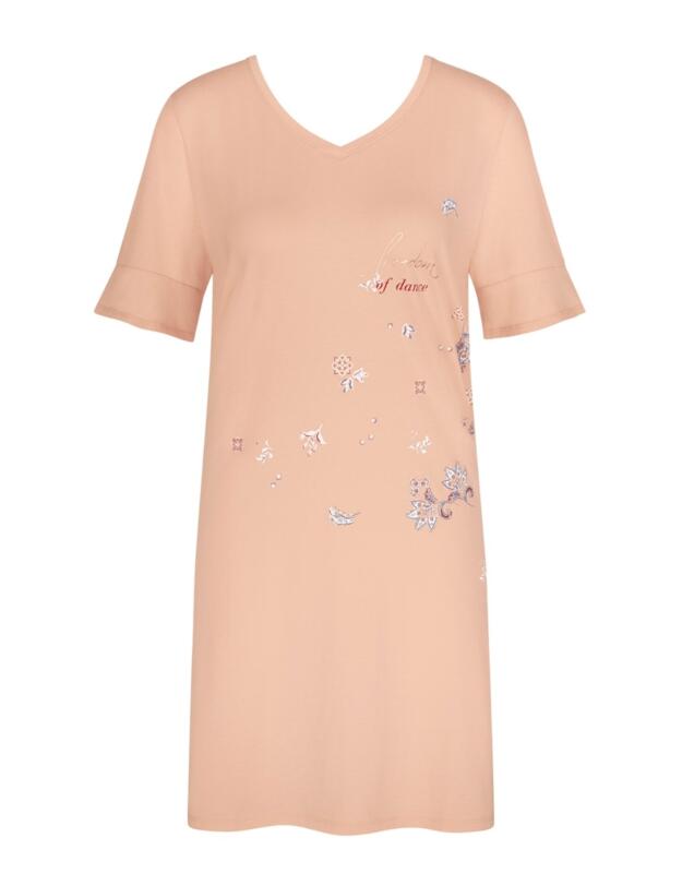 10202376 Triumph Lounge Me Cotton Nightdress  - 10202376 Peach/Light Brown
