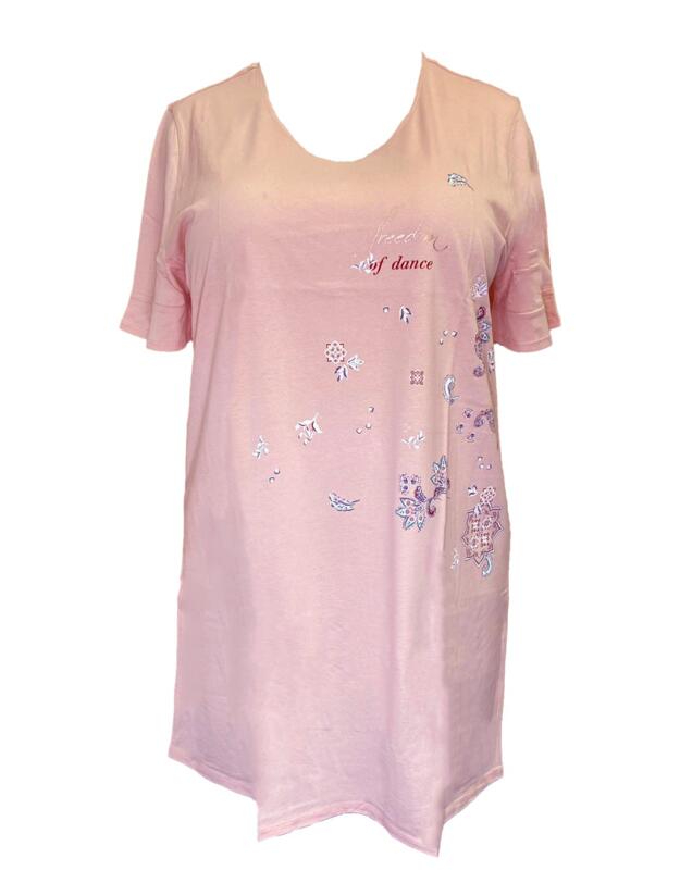 10202376 Triumph Lounge Me Cotton Nightdress - 10202376 Orange Highlight