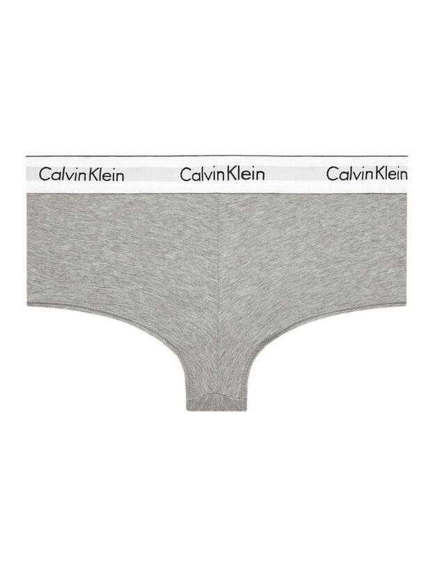 0000F3788E Calvin Klein Modern Cotton Boyshort - F3788E Grey Heather