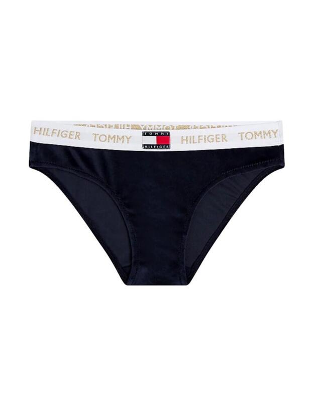 UW0UW02481 Tommy Hilfiger Velour Logo Brief - UW0UW02481 Desert Sky