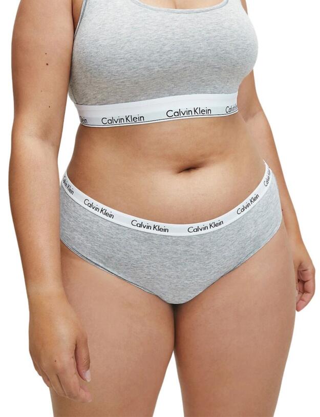 000QD3801E Calvin Klein Carousel Plus Size Bikini Brief 3 Pack - QD3801E Black/White/Grey Heather