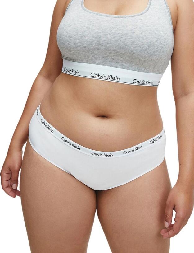 000QD3801E Calvin Klein Carousel Plus Size Bikini Brief 3 Pack - QD3801E Black/White/Grey Heather