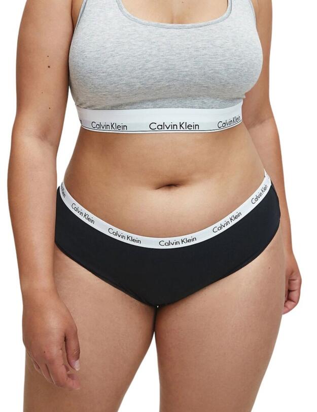 000QD3801E Calvin Klein Carousel Plus Size Bikini Brief 3 Pack - QD3801E Black/White/Grey Heather