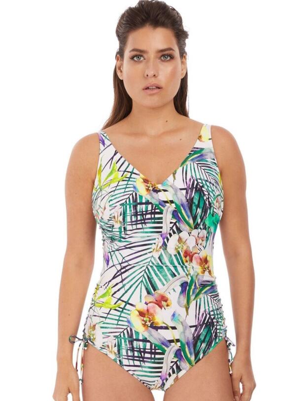 6929 Fantasie Playa Blanca V-Neck Swimsuit - 6929 Multi