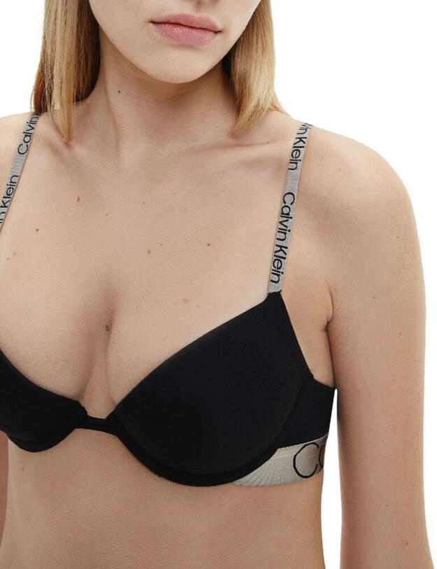 Calvin Klein Icon T Shirt Bra Black
