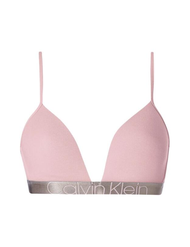 000QF6249E Calvin Klein Icon Triangle Bra - QF6249E Echo Pink 