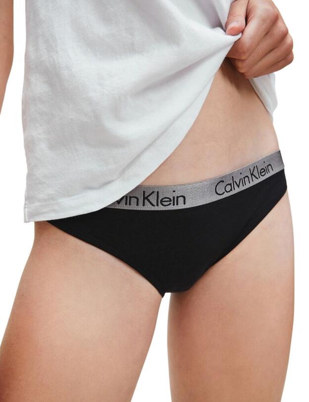000QD3589E Calvin Klein Radiant Cotton 3 Pack Brief - QD3589E Turtle Bay/Black/Cherry Blossom