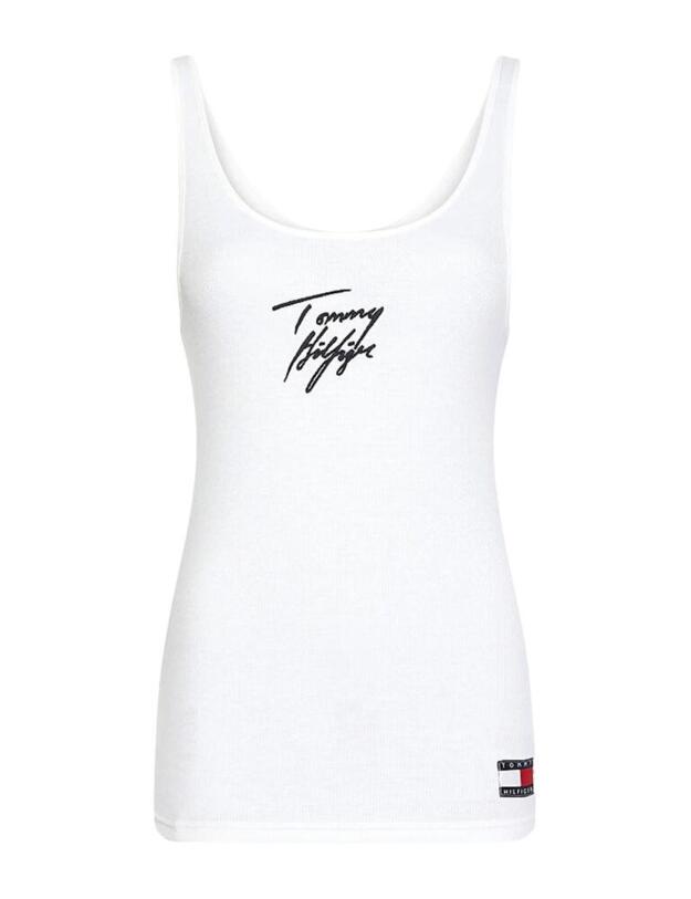 UW0UW02314 Tommy Hilfiger Tommy 85 Tank Top Rib - UW0UW02314 PVH Classic White