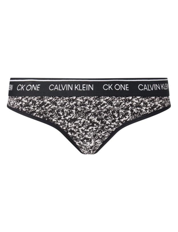 000QF5733E Calvin Klein CK One Thong - QF5733E Composition Print/Black